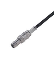 HUBER+SUHNER 11_QLA-01-2-8/122_NH 射频/同轴连接器, QLA同轴, 直型插头, 压接, 50 ohm, Enviroflex 316, RG174/U, RG188A/U, RG316/U, 黄铜