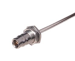 HUBER+SUHNER 24_QN-50-3-3/13-_NE RF / Coaxial Connector, QN Coaxial, Straight Bulkhead Jack, Solder, 50 ohm
