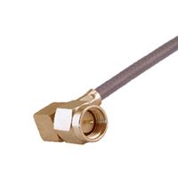 HUBER+SUHNER 16_SMA-50-3-106/111_NE RF / Coaxial Connector, SMA Coaxial, Right Angle Plug, Solder, 50 ohm