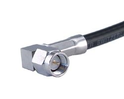 HUBER+SUHNER 16_SMA-50-3-146/133_NH 射频/同轴连接器, SMA同轴, 直角插头, 焊接, 50 ohm, Enviroflex 142, Radox RF 142, RG142B/U, RG223/U, RG400/U, 黄铜