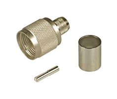 HUBER+SUHNER 11_UHF-0-3-17/033_-E RF / Coaxial Connector, UHF Coaxial, Straight Plug, Crimp, G03232, GX03272, RG58C/U, Brass
