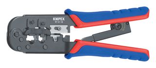 KNIPEX 97 51 10 压接工具, 手动, RJ-11, RJ-12 and RJ-45 Modular Plugs