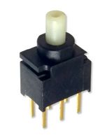 MULTICOMP PRO MP004688 Pushbutton Switch, 0.4VA, DPDT, On-(On), Plunger for Cap
