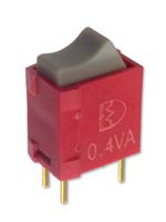 MULTICOMP PRO MP004709 Rocker Switch, 0.4VA, On-On, SPDT, Non Illuminated, Through Hole, Grey