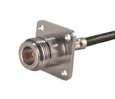 HUBER+SUHNER 25_N-50-3-6/133_NE 射频/同轴连接器, N型同轴, 直型法兰安装插座, 压接, 50 ohm, G03232, RG58C/U, 铍铜