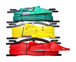 MULTICOMP PRO MP770519 Test Lead Set, Banana Plug Shrouded, Alligator Clip, 1 kV, 10 A, Green, Red, Yellow