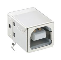 LUMBERG 2411 06 连接器, USB, USB B, USB 2.0, 插座, 4 路, 通孔安装, 直角型