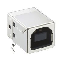 LUMBERG 2411 07 连接器, USB, USB B, USB 2.0, 插座, 4 路, 通孔安装, 直角型