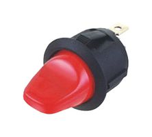 MULTICOMP PRO MP004563 翘板开关, SPST, 16 A/125 VAC, 20 A/14 VDC, 红色, 面板, 开-关, 快速连接, 20.2 mm