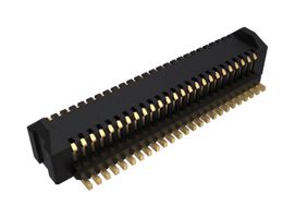 AMPHENOL COMMUNICATIONS SOLUTIONS 10156001-051100LF Mezzanine连接器, 针座, 0.5 mm, 2 排, 50 触点, 表面安装, 铜合金