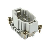 MULTICOMP PRO MP004730 重载型连接器, 插入件, 6触芯, 插头, 螺丝销