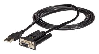 STARTECH ICUSB232FTN 适配器电缆,USB至RS232 DB9串行,带FTDI,1端口,1m