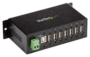 STARTECH ST7200USBM 集线器,USB 2.0,7 端口,自供电/总线供电,ESD 保护,350W 浪涌保护