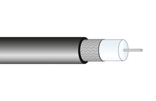 HUBER+SUHNER RG_59_B/U-40 同轴电缆, RG59, 镀铜钢, 6.1 mm, 75 ohm, 红色
