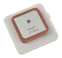 MOLEX 213602-0001 天线, 1.57439 GHz至1.57644 GHz, 5.3 dBi, 右旋圆, 胶粘, SMD