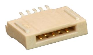MOLEX 51281-0794 连接器, FFC/ FPC板, 直角, 0.5 mm, 7 触点, Easy-On 51281 Series, 焊接, 顶部、底部, 1排