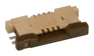 MOLEX 54550-0471 连接器, FFC/ FPC板, 直角, 0.5 mm, 4 触点, Easy-On 54550 Series, 焊接, 顶部, 1排