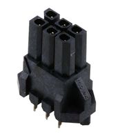 MOLEX 44769-0602 PCB Receptacle, Board-to-Board, Wire-to-Board, 3 mm, 2 Rows, 6 Contacts, Female Receptacle