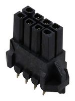MOLEX 44769-0802 PCB Receptacle, Board-to-Board, Wire-to-Board, 3 mm, 2 Rows, 8 Contacts, Female Receptacle