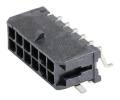 MOLEX 43045-1210 Pin Header, Power, Wire-to-Board, 3 mm, 2 Rows, 12 Contacts, Micro-Fit 3.0 43045 Series