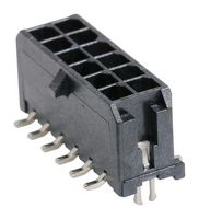 MOLEX 43045-1216 Pin Header, Power, Wire-to-Board, 3 mm, 2 Rows, 12 Contacts, Micro-Fit 3.0 43045 Series