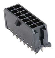 MOLEX 43045-1414 引脚针座, 线至板, 3 mm, 2 排, 14 触点, 通孔直型, Micro-Fit 3.0 43045 Series