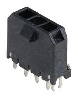 MOLEX 43650-0319 引脚针座, 线至板, 3 mm, 1 排, 3 触点, 通孔直型, Micro-Fit 3.0 43650 Series