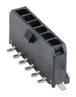MOLEX 43650-0624 Pin Header, Power, Wire-to-Board, 3 mm, 1 Rows, 6 Contacts, Micro-Fit 3.0 43650 Series