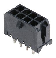 MOLEX 44914-0801 连接器, 电源, 线至板, 3mm, 2排, 8触芯, 压合