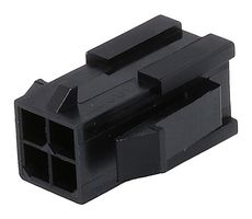 MOLEX 43020-0410 Connector Housing, Black, Micro-Fit 3.0 43020 Series, Plug, 4 Ways, 3 mm