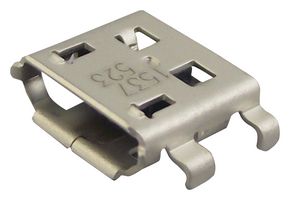 MOLEX 47642-1001 USB Connector, Micro USB Type B, USB 2.0, Receptacle, 5 Ways, Through Hole Mount, Right Angle