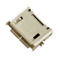 MOLEX 47654-0001 USB Connector, Micro USB Type AB, USB 2.0, Receptacle, 5 Ways, Surface Mount, Right Angle