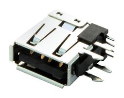 MOLEX 67329-8000 USB Connector, USB Type A, USB 2.0, Receptacle, 4 Ways, Through Hole Mount, Right Angle
