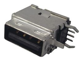 MOLEX 89485-8000 连接器, USB, USB A, USB 2.0, 插座, 4 路, 通孔安装, 直角型