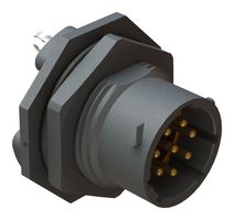 AMPHENOL SINE/TUCHEL RTS712ND8P0332 圆形连接器, Sealed Circular Connector, ecomate Aquarius Series, 锁紧螺母插座, 8 触点, PCB引脚, 卡口