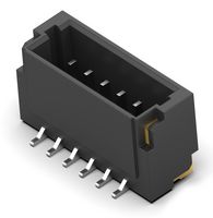 TE CONNECTIVITY 2367197-6 引脚针座, 线至板, 1 mm, 1 排, 6 触点, 表面安装直型