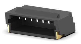 TE CONNECTIVITY 2367196-7 引脚针座, 线至板, 1 mm, 1 排, 7 触点, 表面安装直角