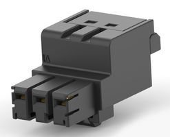 TE CONNECTIVITY 2336488-3 端子块, 插座, 5 mm, 3 路, 16 A, 300 V, 通孔竖直