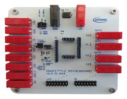 INFINEON PROFETPLUS2MOTHBRDTOBO1 评估板, 电源管理, SMART7 PROFET+2 12V, 高压侧电源开关