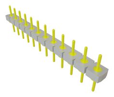 SAMTEC BBL-112-T-E 引脚针座, 板至板, 2.54 mm, 1 排, 12 触点, 通孔安装, BBL