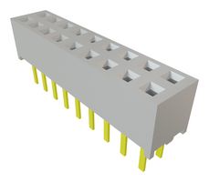 SAMTEC MMS-109-01-L-DV PCB插座, 板至板, 线至板, 2 mm, 2 排, 18 触点, 通孔安装