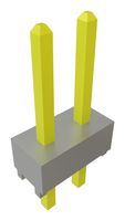 SAMTEC TSW-101-23-L-D 引脚针座, 板至板, 2.54 mm, 2 排, 2 触点, 通孔直型, TSW