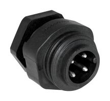 AMPHENOL SINE/TUCHEL C016 10P003 810 12 圆形连接器, 标准圆形连接器, ecomate C16-M Series, 锁紧螺母插座, 3 触点, 压接引脚-无触芯, 螺纹