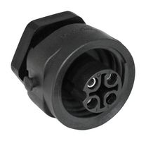 AMPHENOL SINE/TUCHEL C016 10N003 810 12 Circular Connector, Standard Circular Connector, ecomate C16-M Series, Jam Nut Receptacle