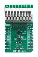 MIKROELEKTRONIKA MIKROE-4105 Click Board, ADC 9 Click, ADC, MCP3564, GPIO, SPI, mikroBUS, 3.3 V, 42.9 mm x 25.4 mm