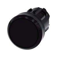SIEMENS 3SU10000AB100AA0 Switch Actuator, Black, Siemens 22mm Pushbutton Switches