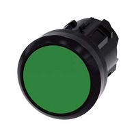 SIEMENS 3SU10000AB400AA0 Switch Actuator, Green, Siemens 22mm Pushbutton Switches