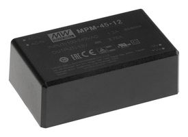 MEAN WELL MPM-45-12 AC/DC PCB安装电源 (供电单元), 113至370VDC, ITE, 医用, 1输出, 45 W, 12 VDC, 3.75 A