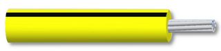 MULTICOMP PRO MP005344 线缆, PVC(聚氯乙烯), 黄色, 黑色, 23 AWG, 7 x 0.2mm, 328 ft