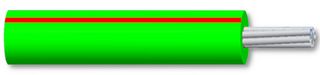 MULTICOMP PRO MP005347 线缆, PVC(聚氯乙烯), 红色, 绿色, 23 AWG, 7 x 0.2mm, 328 ft